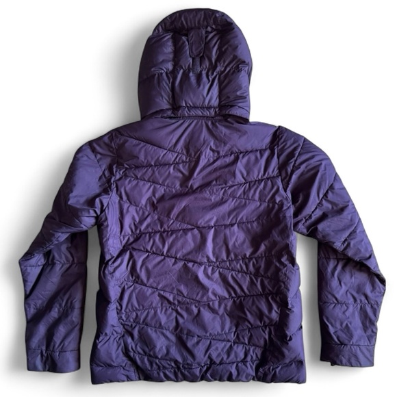 Columbia Hooded Puffer Jacket Quilted Insulated Winter Coat Ski Eggplant Medium - Picture 3 of 7